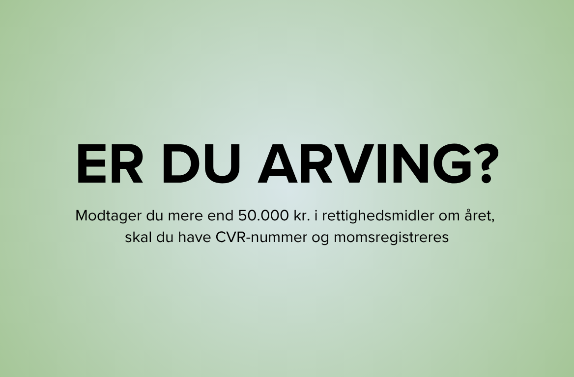 Web nyhed om moms ift. arvinger
