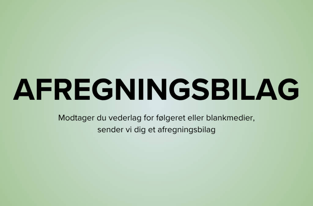 VISDA udsender afregningsbilag til rettighedshavere